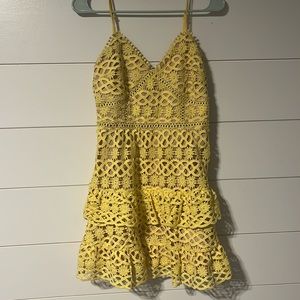 Lulus crochet lace dress
